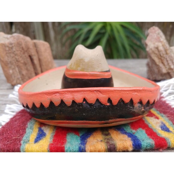 Vintage Restaurant El Cid Handcrafted Clay Pottery Souvenir Ashtray - Picture 11 of 16